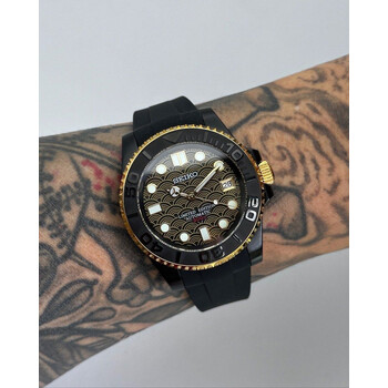 Custom Seiko Mod • Black Gold Kanagawa Yachtmaster • 40mm